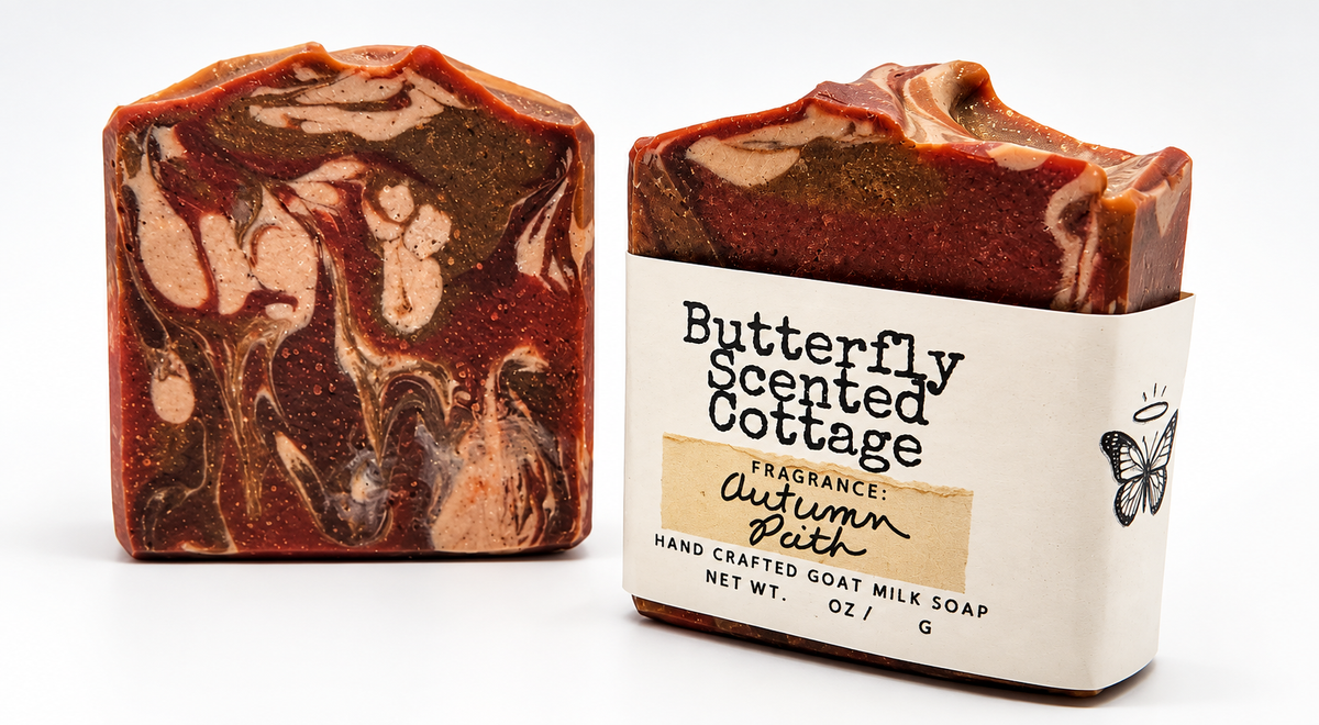 Autumn Path handcrafted goat milk soap - Cottage Seconds