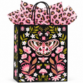 Decorative butterfly gift bag with coordinating tissue paper