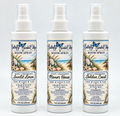 Butterfly Scented Cottage room sprays in Sunlit Linen, Manor House, and Golden Coast