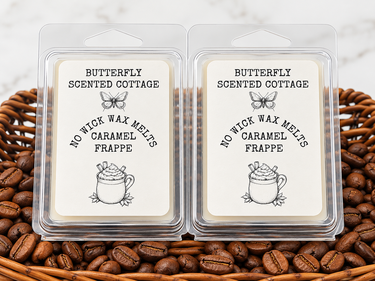 Caramel Frappe No Wick Wax Melts by Butterfly Scented Cottage