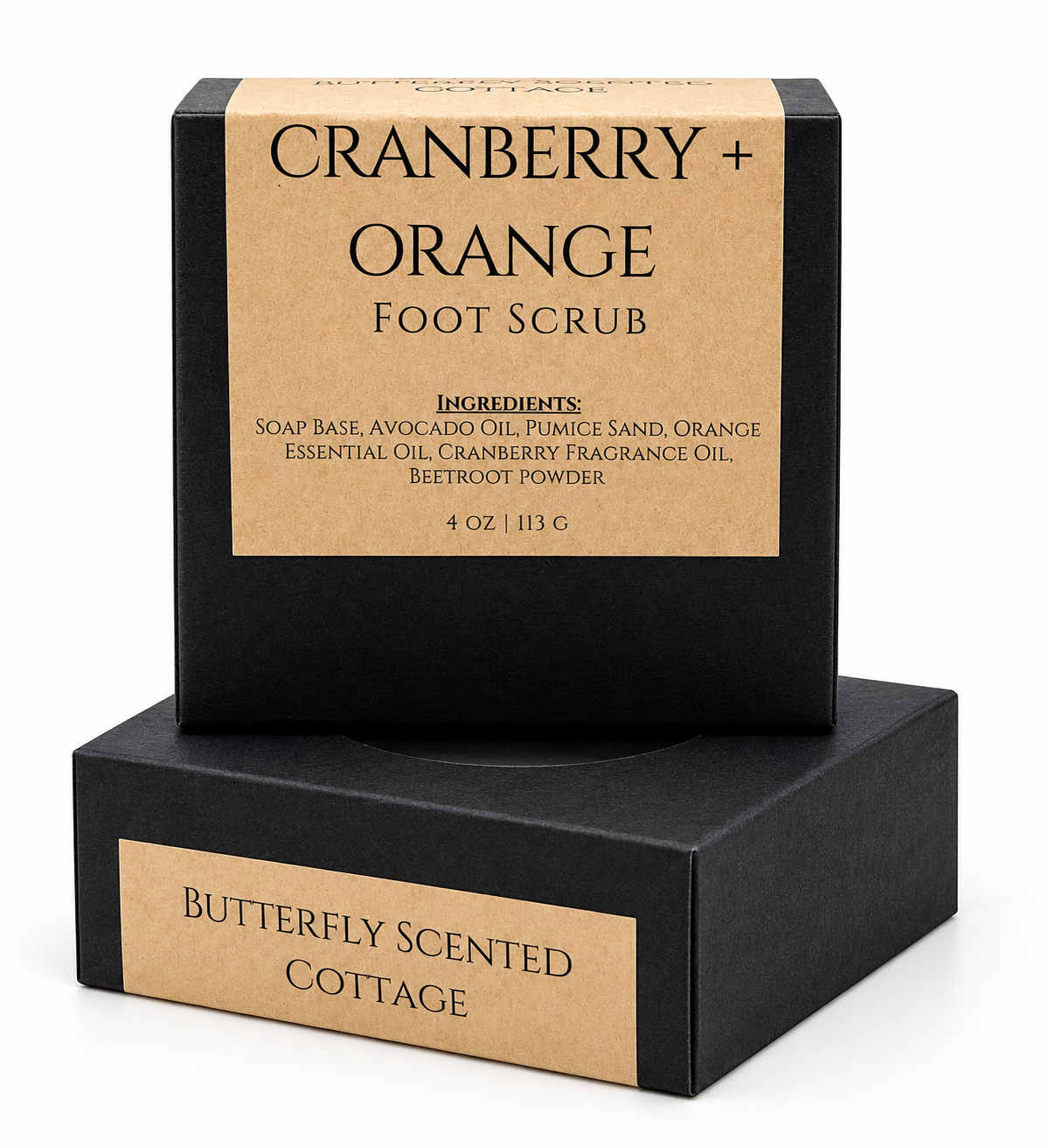 Butterfly Scented Cottage Cranberry and Orange Foot Scrub