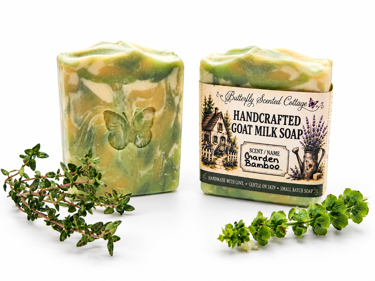 Garden Bamboo handcrafted goat milk soap