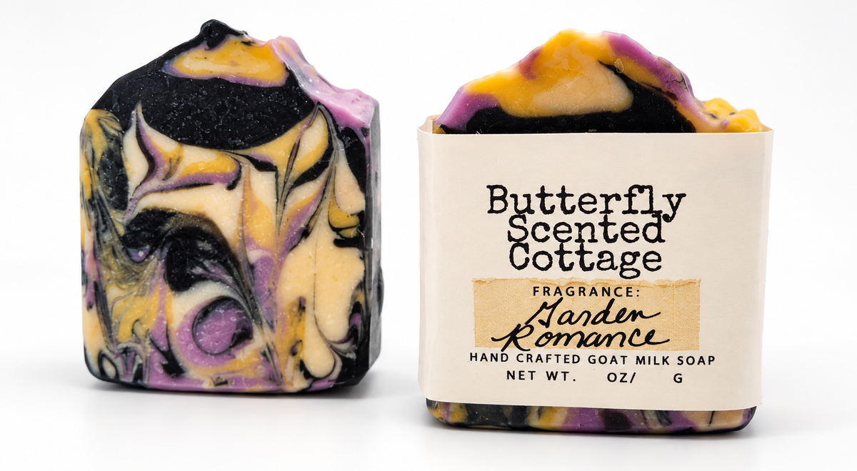 Garden Romance Signature Recipe goat milk soap