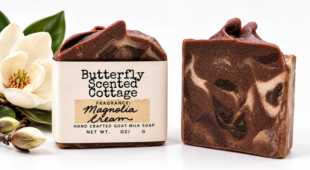 Magnolia Cream handcrafted goat milk soap