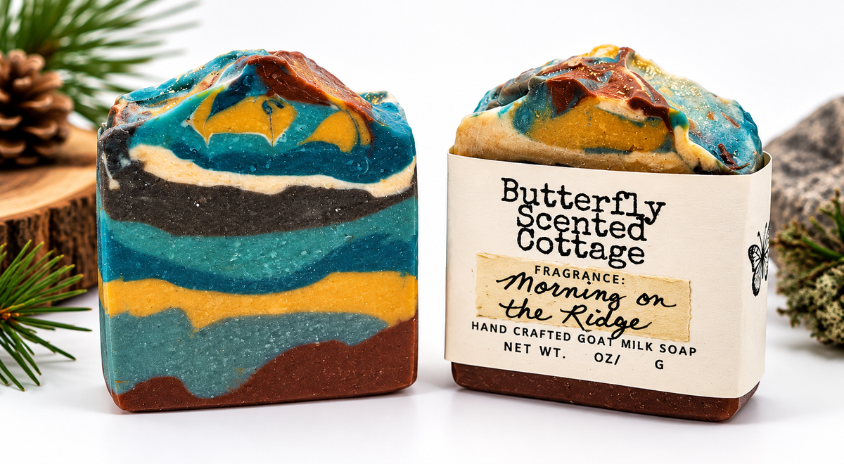 Morning on the Ridge handcrafted goat milk soap