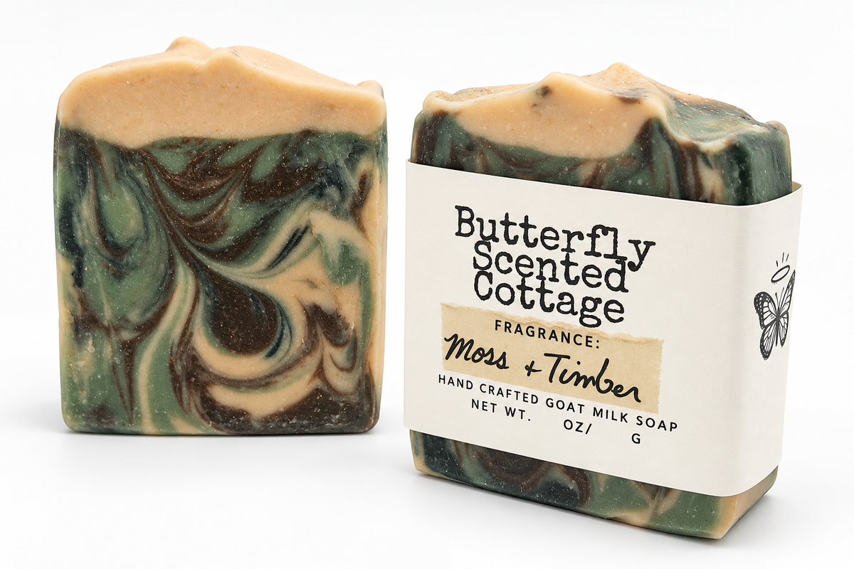 Moss & Timber handcrafted goat milk soap