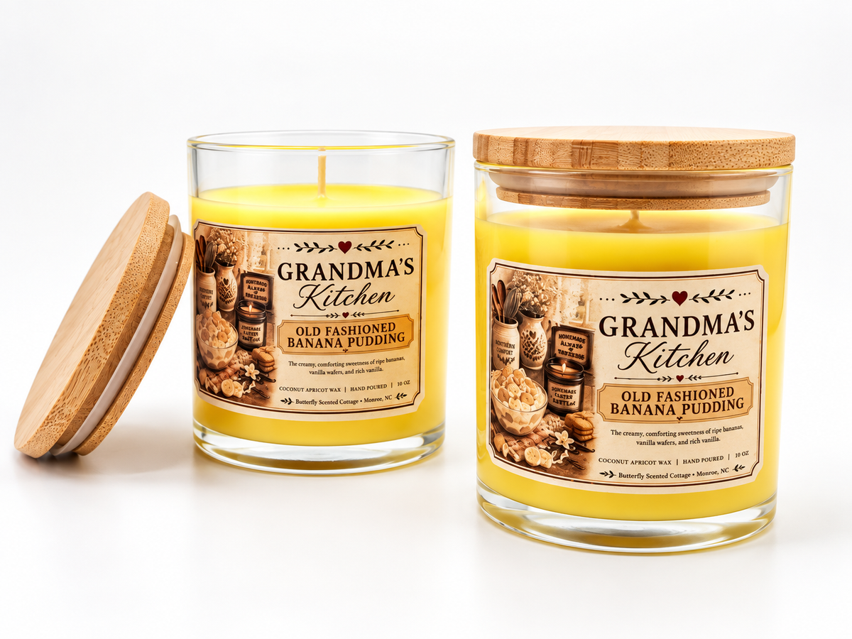 Old Fashioned Banana Pudding candle - Cottage Seconds