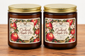 Orchard Apple Pie luxury coconut apricot scented candle by Butterfly Scented Cottage