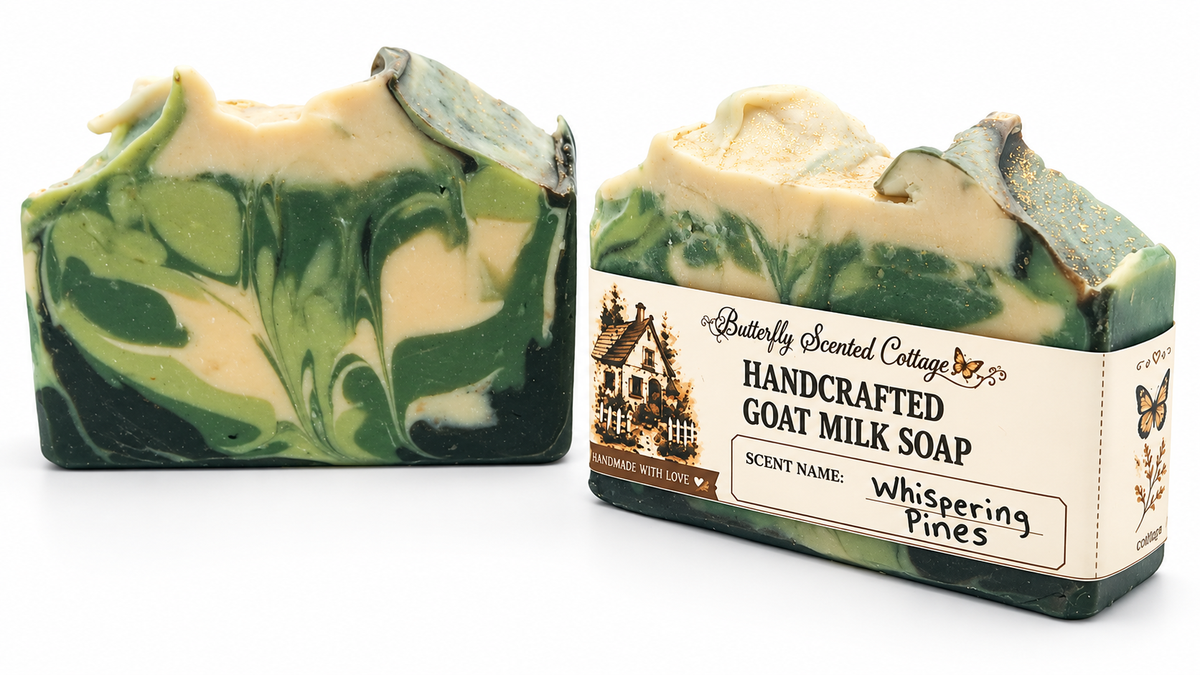 Whispering Pines handcrafted goat milk soap